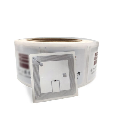 50mm*50mm RFID HFの札ISO15693 13.56mhz RFIDの図書館の札をカスタマイズしなさい